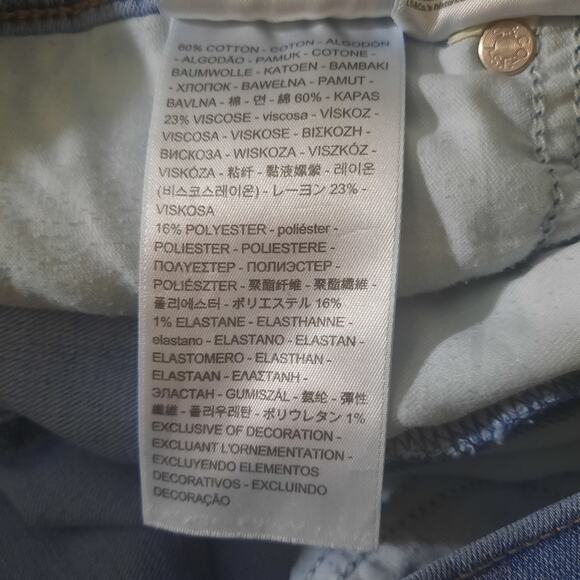 Levi's 311 Womens Light Blue Shaping Skinny Capri's Size 31 - Picture 5 of 9